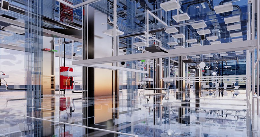MEP Design Construction inside building